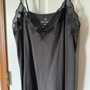 Black Lace Trim Sleepwear